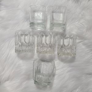Six Crown Royal Drinking Glasses